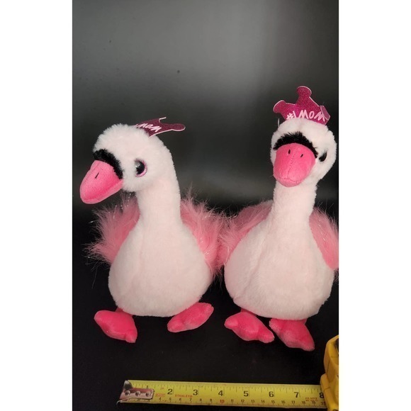 Set of 3 Kids of‎ America 2017 Plush #1 Mom Flamingos - Picture 2 of 8